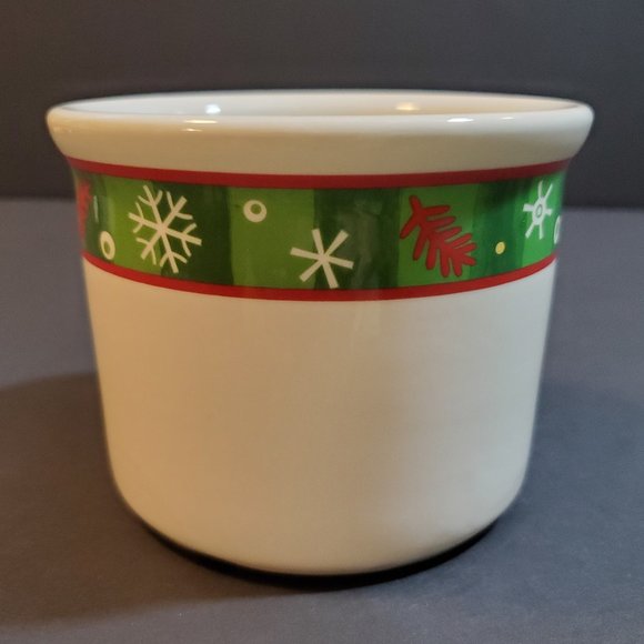 Longaberger Holiday 1 Pint Salt Crock with Lid - Picture 2 of 9